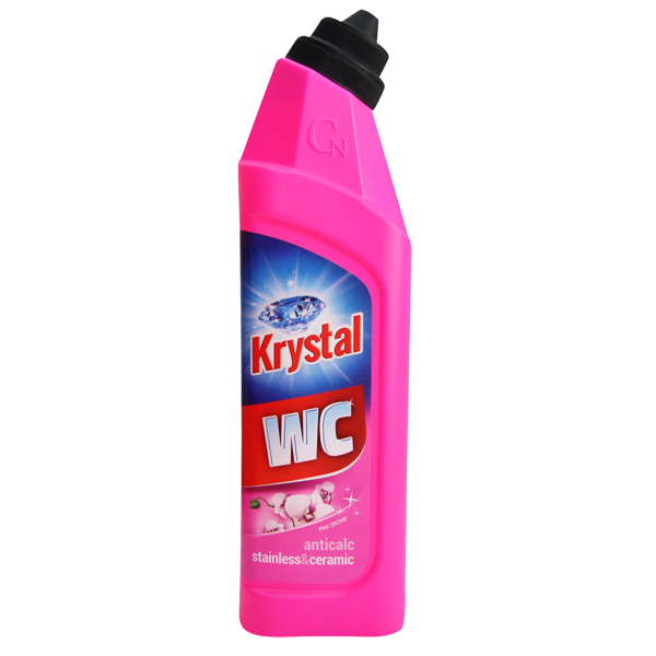 KRYSTAL - čistič na WC, ružový (750 ml)
