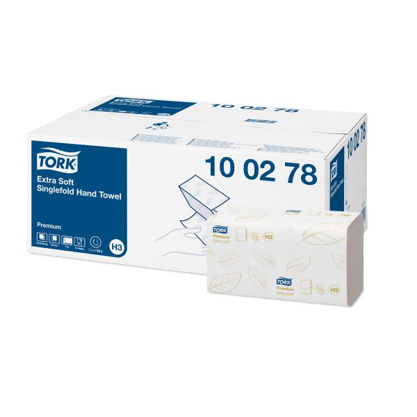 Tork Singlefold extra jemné papierové utierky