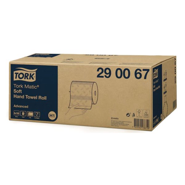 120067 Tork Matic® papierové utierky v kotúči, H1, 2-vrst., biele (6 ks/krt)