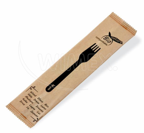 Vidlička drevená 16cm jednotlivo balená [100 ks]