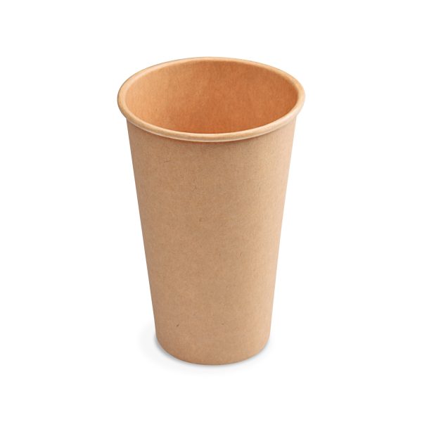 Papierový pohár kraft Ø 90 mm 510 ml `XL: 0,4 l/16oz` [50 ks]