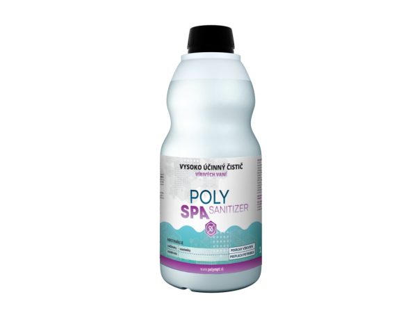 POLY SPA SANITIZER Tekutý čistiaci prostriedok na steny a potrubia jakuzzi a vírivých vaní 1l