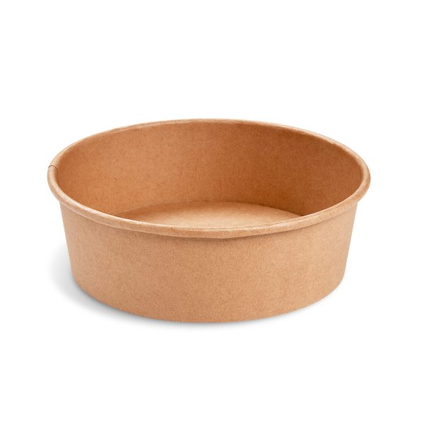 Papierová miska (PAP/PE) kraft O185mm 1100ml [50 ks]