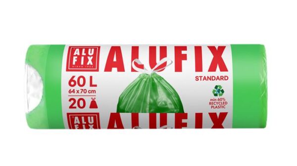 Vrecia na odpadky ALUFIX- 60 l, zelené